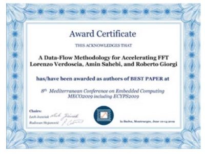 Best Paper Award A IEEEMECO 2019
