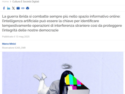 Articolo: IA Contro La Guerra Ibrida: L’arma In Più Contro Le Interferenze Straniere