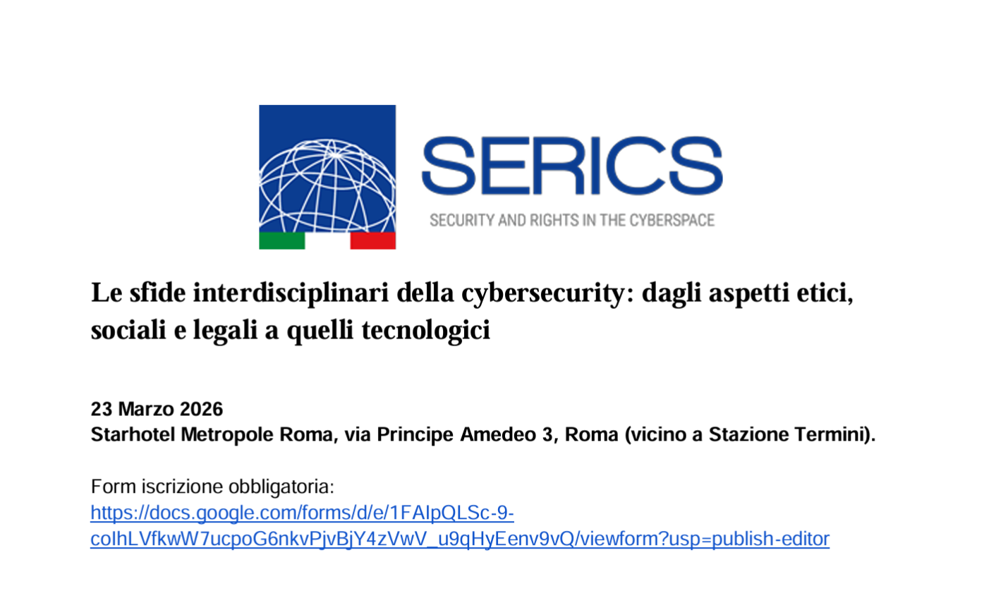 Le Sfide Interdisciplinari Della Cybersecurity: Dagli Aspetti Etici, Sociali E Legali A Quelli Tecnologici